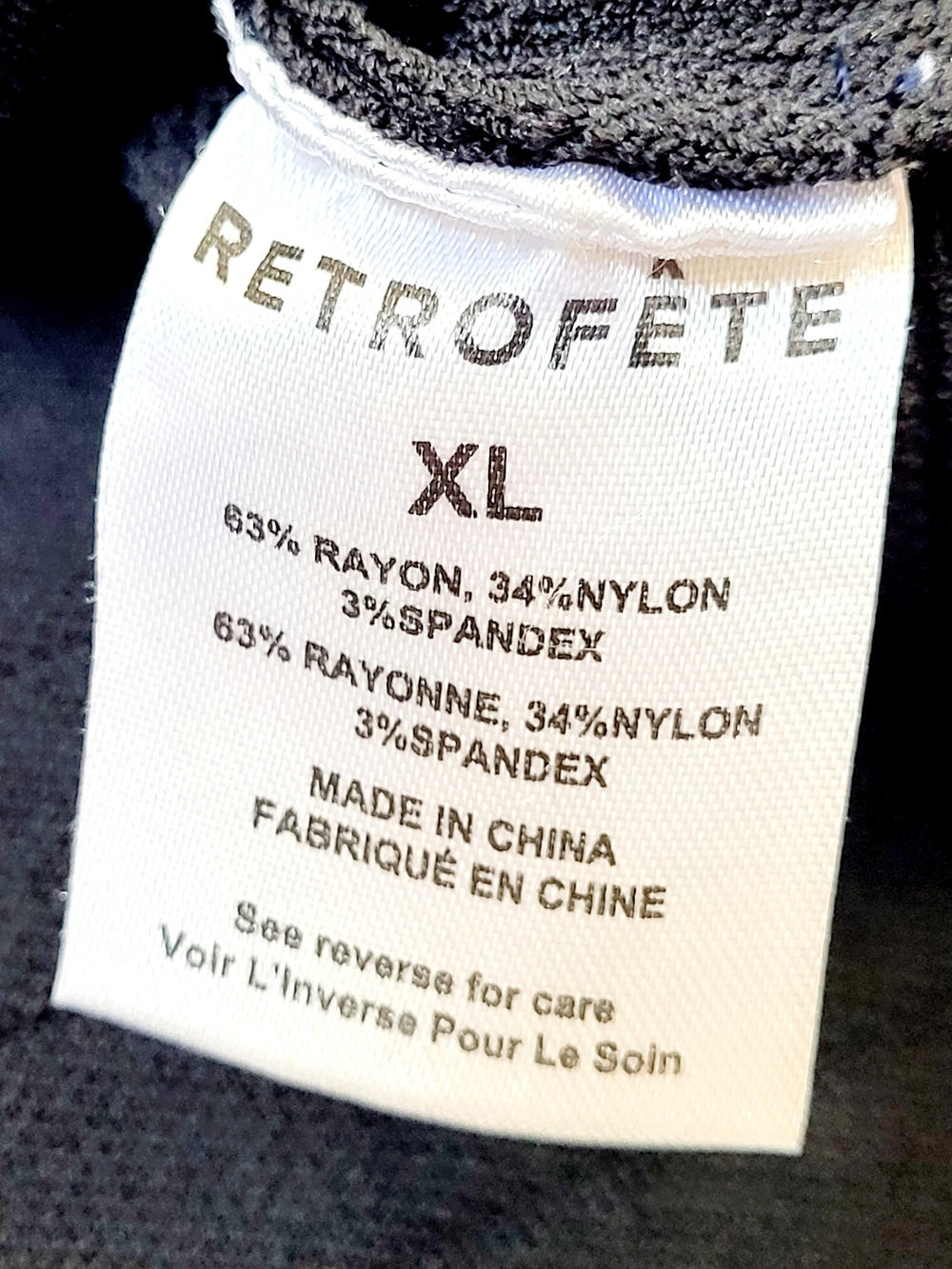 RETROFETE Moore Bandage Knit Jacket Blazer Cardigan Black White XL - Picture 10 of 16